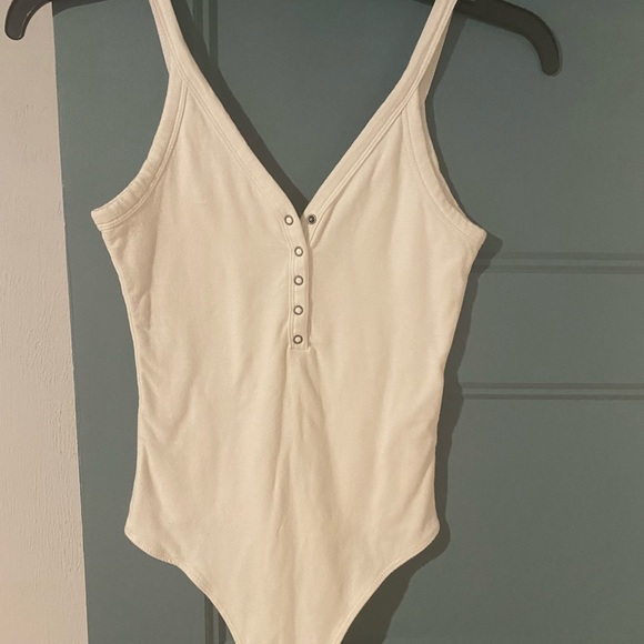 Abercrombie & Fitch Tops | Abercrombie Fitch White Bodysuit | Poshmark